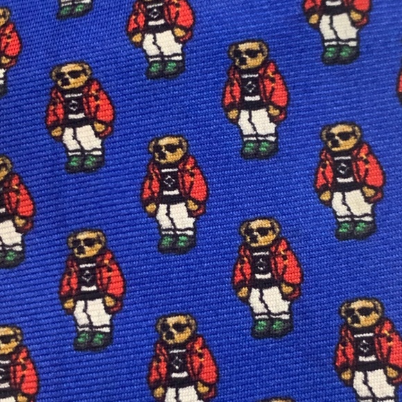 NWOT Vintage Limited Edition Boys Polo Ralph Lauren Silk Tie - Picture 4 of 8